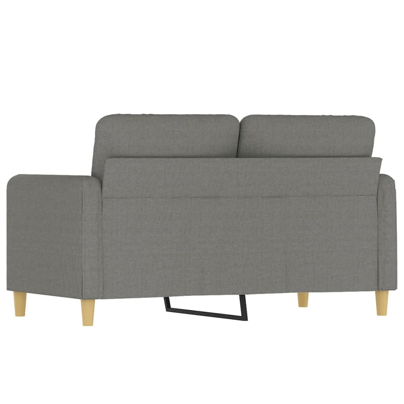 2-Seater Sofa Dark Gray 47.2" Fabric