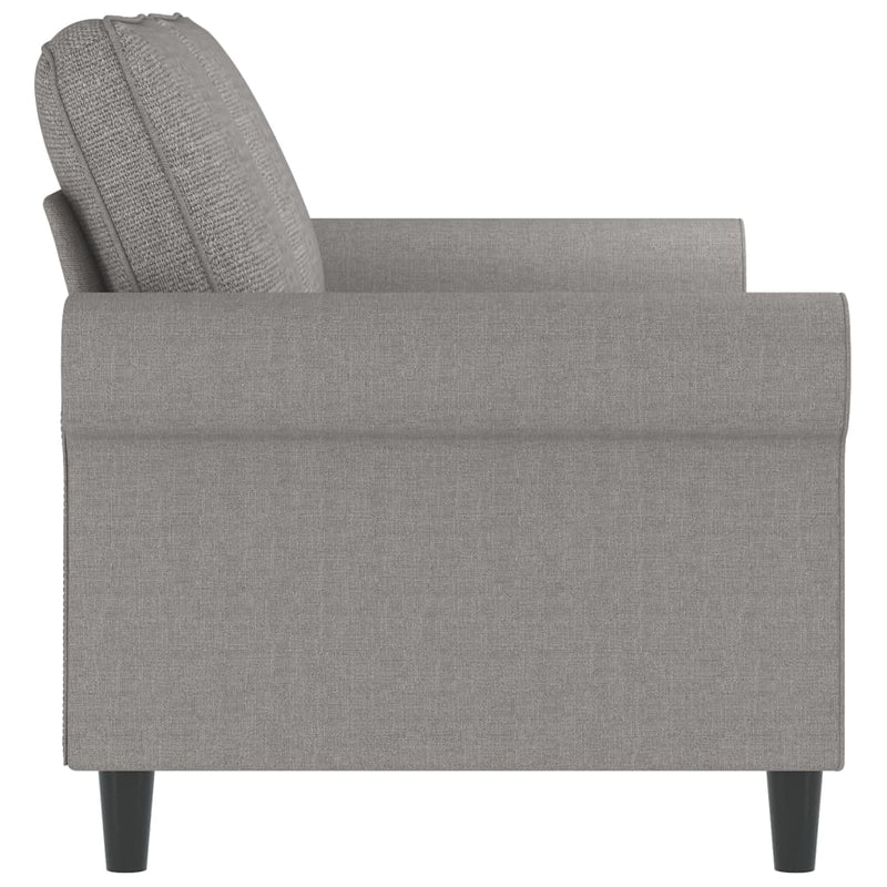 2-Seater Sofa Light Gray 55.1" Fabric