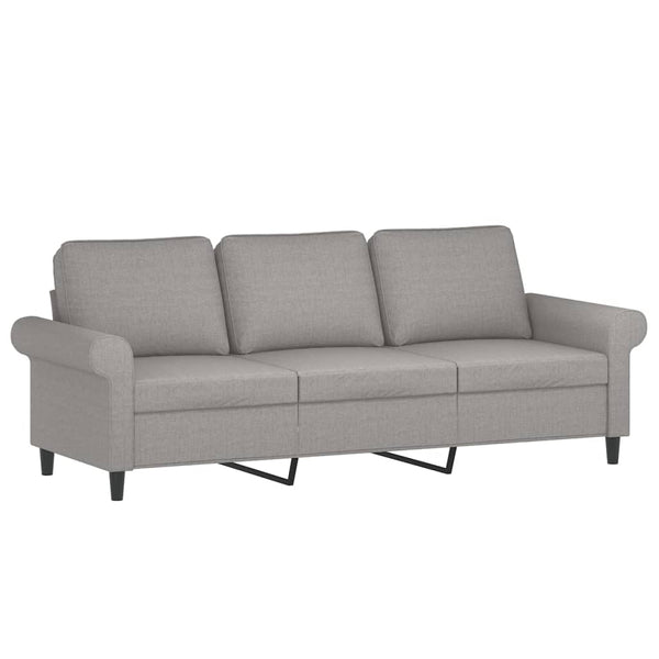 3-Seater Sofa Light Gray 70.9" Fabric