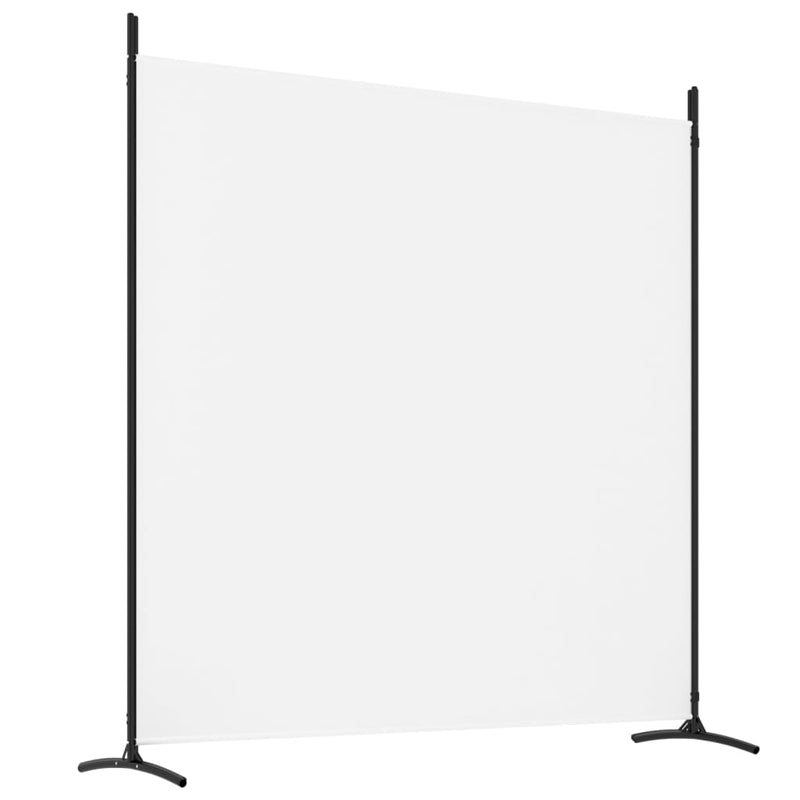 4-Panel Room Divider White 274.8"x70.9" Fabric