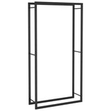 Firewood Rack Matt Black 31.5"x11"x60.6" Steel