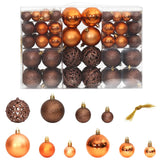 Christmas Baubles 100 pcs Brown 1.2" / 1.6" / 2.4"