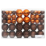 Christmas Baubles 100 pcs Brown 1.2" / 1.6" / 2.4"