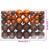 Christmas Baubles 100 pcs Brown 1.2" / 1.6" / 2.4"