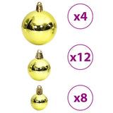 Christmas Baubles 100 pcs Light Green 1.2" / 1.6" / 2.4"