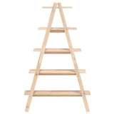 5-Tier Shelf A-shape 43.3"x15.7"x71.1" Solid Wood Pine