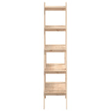 5-Tier Shelf A-shape 43.3"x15.7"x71.1" Solid Wood Pine