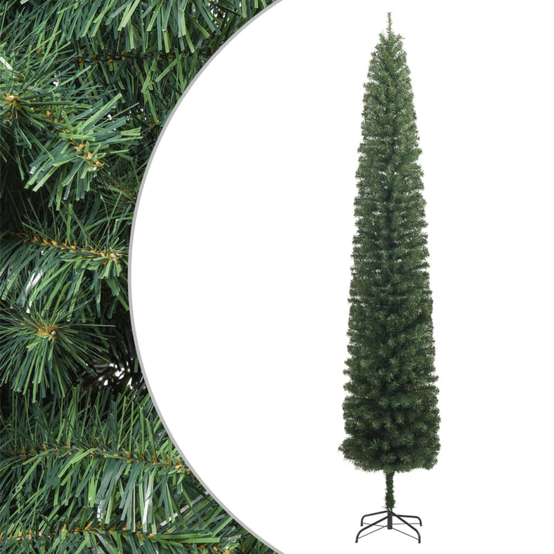 Slim Christmas Tree with Stand 106.3" PVC