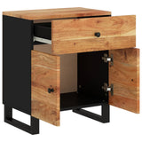 Bedside Cabinet 19.7"x13"x23.6" Solid Wood Acacia&Engineered Wood