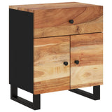 Bedside Cabinet 19.7"x13"x23.6" Solid Wood Acacia&Engineered Wood