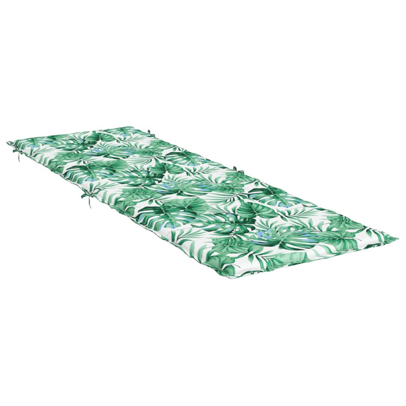 Sun Lounger Cushion Leaf Pattern Oxford Fabric