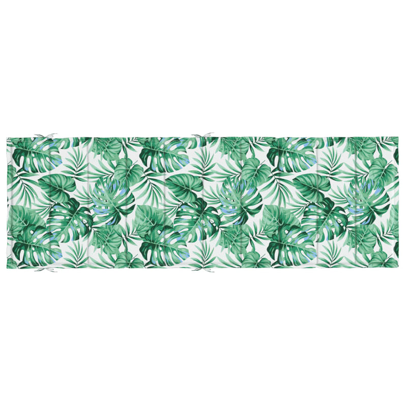 Sun Lounger Cushion Leaf Pattern Oxford Fabric