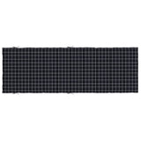 Sun Lounger Cushion Black Check Pattern Oxford Fabric