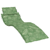 Sun Lounger Cushion Leaf Pattern Oxford Fabric