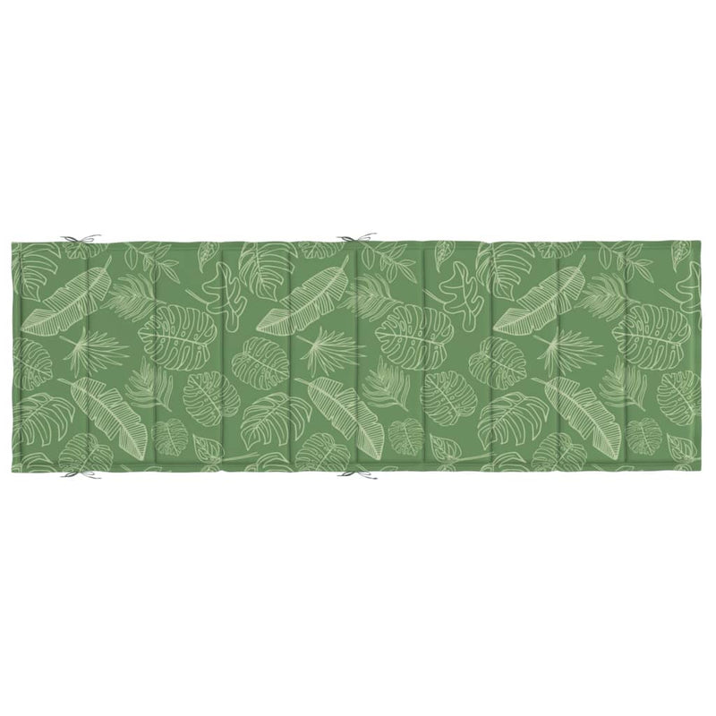 Sun Lounger Cushion Leaf Pattern Oxford Fabric