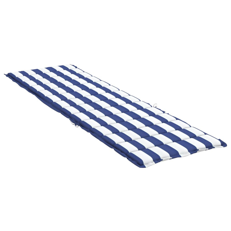 Sun Lounger Cushion Blue&White Stripe Oxford Fabric