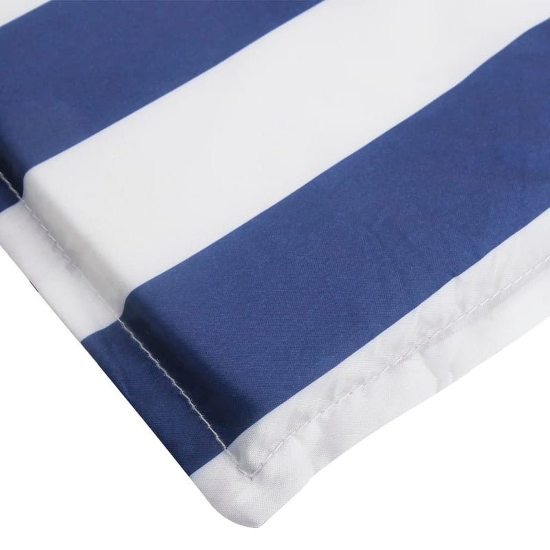 Sun Lounger Cushion Blue&White Stripe Oxford Fabric