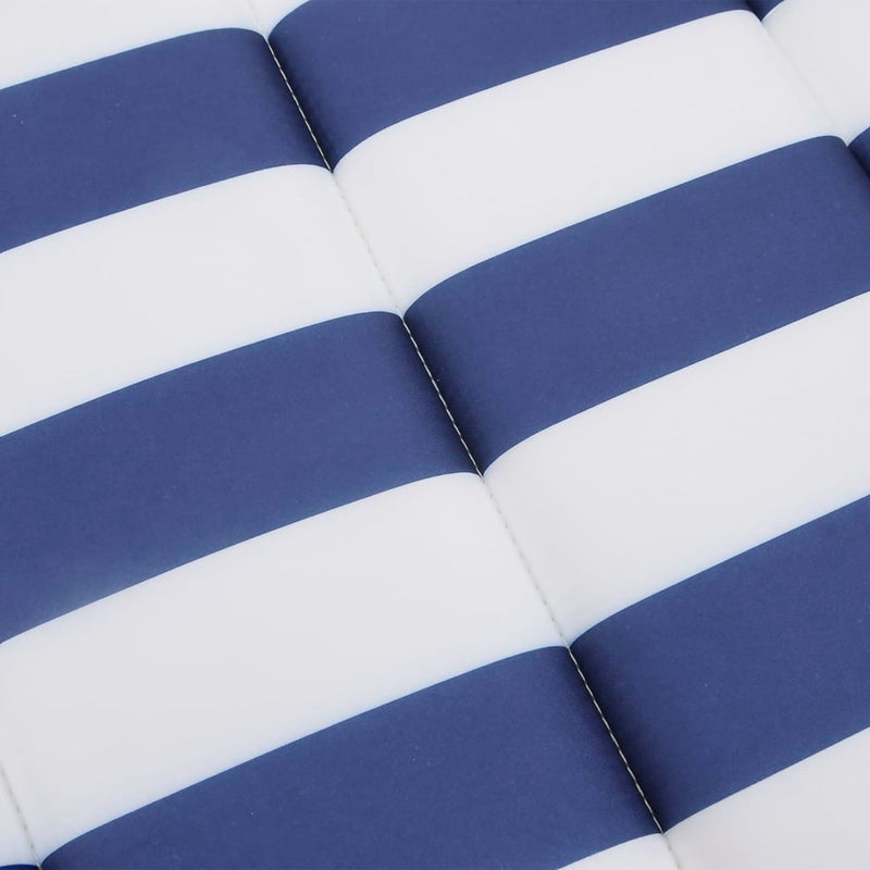 Sun Lounger Cushion Blue&White Stripe Oxford Fabric