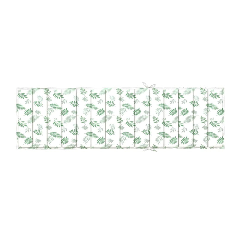 Sun Lounger Cushion Leaf Pattern Oxford Fabric