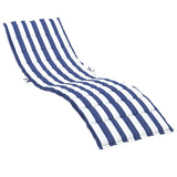 Sun Lounger Cushion Blue&White Stripe Oxford Fabric