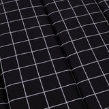 Sun Lounger Cushion Black Check Pattern Oxford Fabric