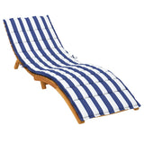 Sun Lounger Cushion Blue&White Stripe Oxford Fabric