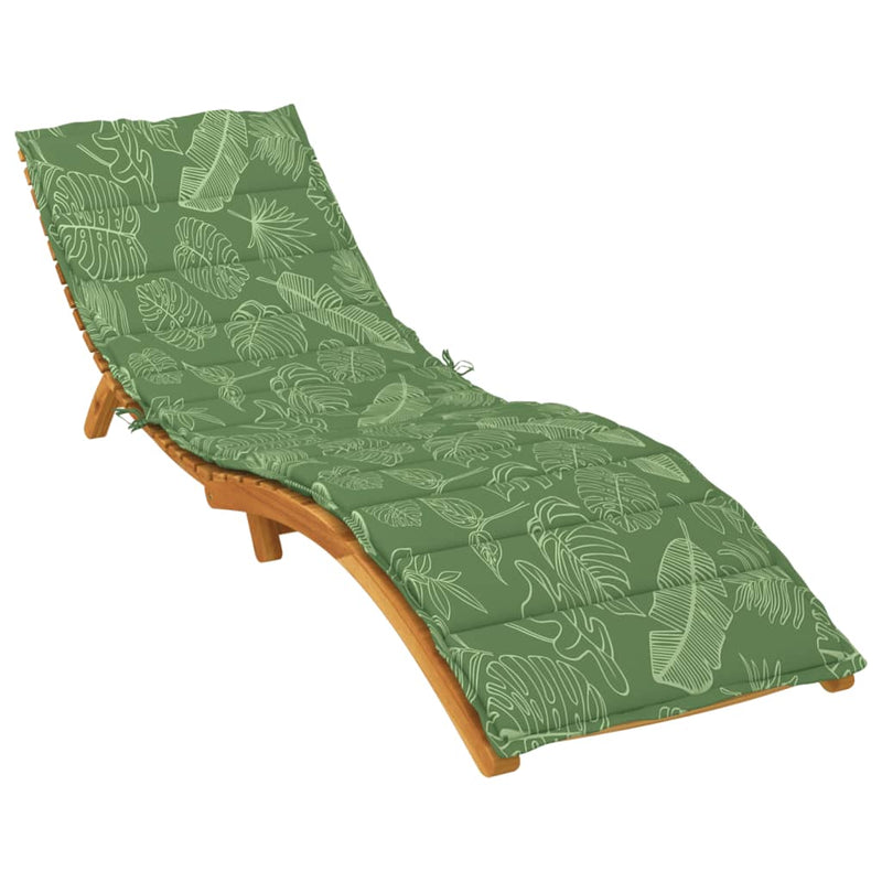 Sun Lounger Cushion Leaf Pattern Oxford Fabric