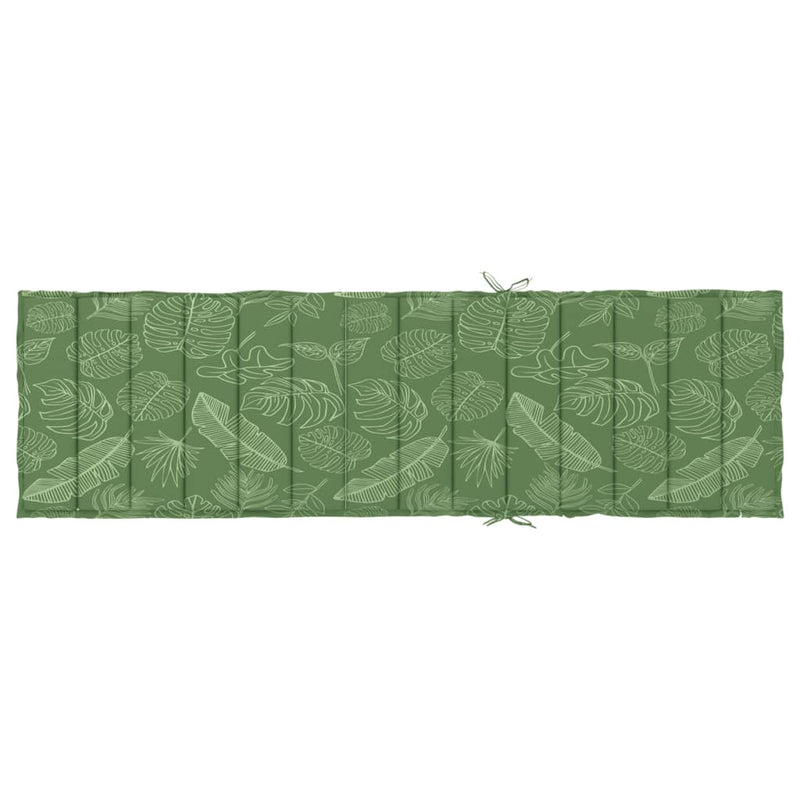 Sun Lounger Cushion Leaf Pattern Oxford Fabric