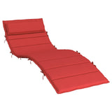 Sun Lounger Cushion Red 70.9"x23.6"x1.2" Oxford Fabric