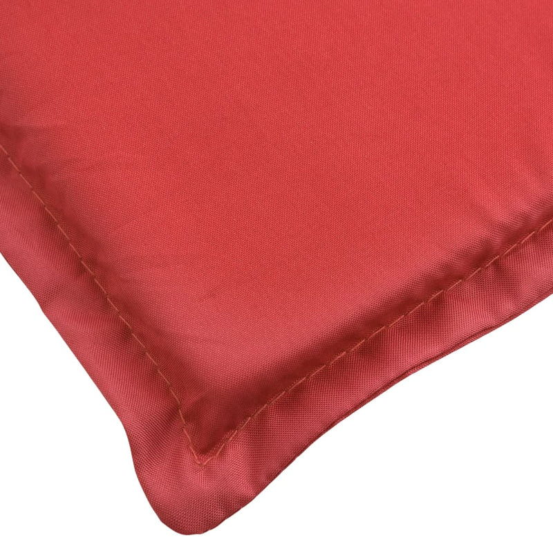 Sun Lounger Cushion Red 70.9"x23.6"x1.2" Oxford Fabric