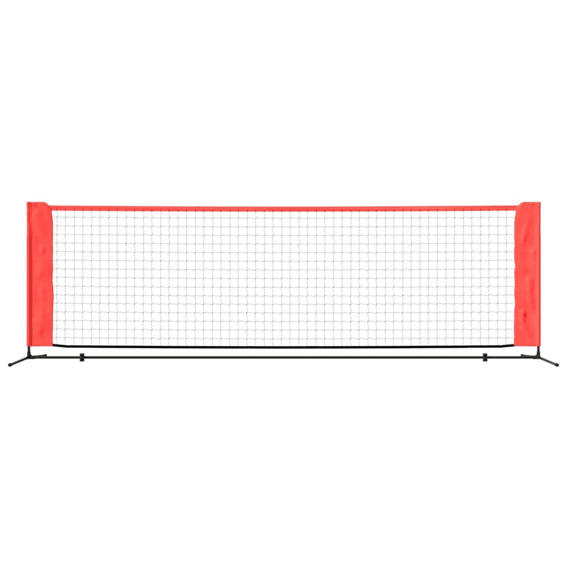 Tennis Net Black and Red 118.1"x39.4"x34.3" Polyester