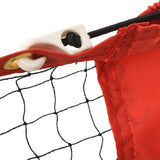 Tennis Net Black and Red 118.1"x39.4"x34.3" Polyester