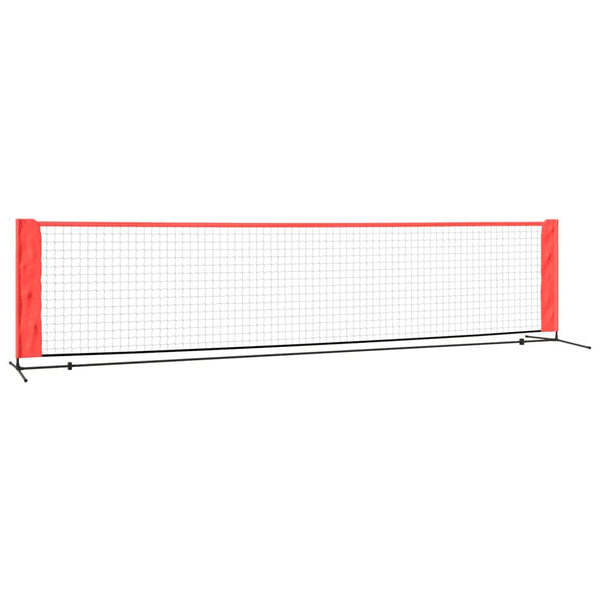 Tennis Net Black and Red 157.5"x39.4"x34.3" Polyester