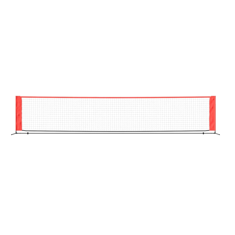 Tennis Net Black and Red 196.9"x39.4"x34.3" Polyester