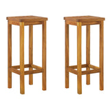 3 Piece Patio Bar Set Solid Wood Acacia