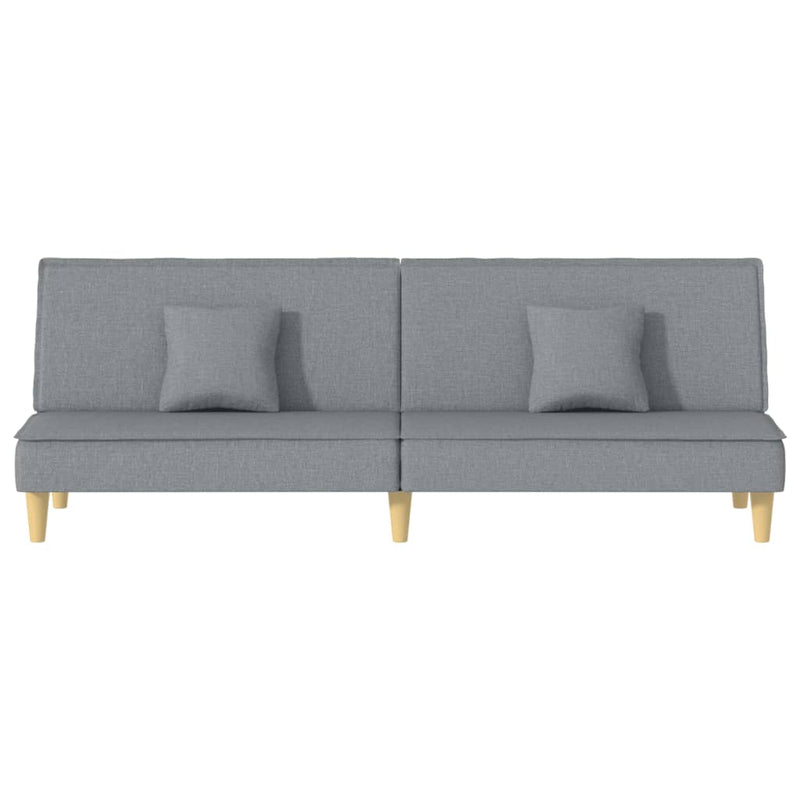 Sofa Bed Light Gray Fabric