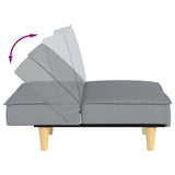 Sofa Bed Light Gray Fabric