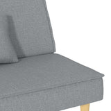 Sofa Bed Light Gray Fabric