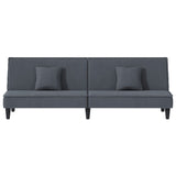 Sofa Bed Dark Gray Velvet