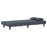 Sofa Bed Dark Gray Velvet