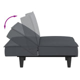 Sofa Bed Dark Gray Velvet