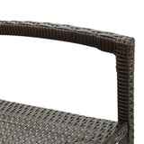 Bar Stools 2 pcs Brown Poly Rattan