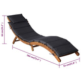 Sun Loungers with Cushions 2 pcs Dark Gray Solid Wood Acacia