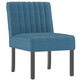 Slipper Chair Blue Velvet