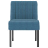 Slipper Chair Blue Velvet