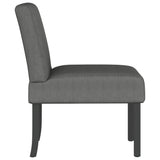 Slipper Chair Dark Gray Fabric