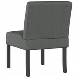 Slipper Chair Dark Gray Fabric