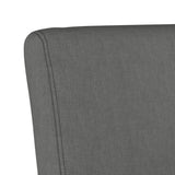 Slipper Chair Dark Gray Fabric