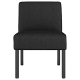 Slipper Chair Black Fabric