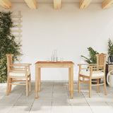 3 Piece Patio Dining Set Solid Wood Teak